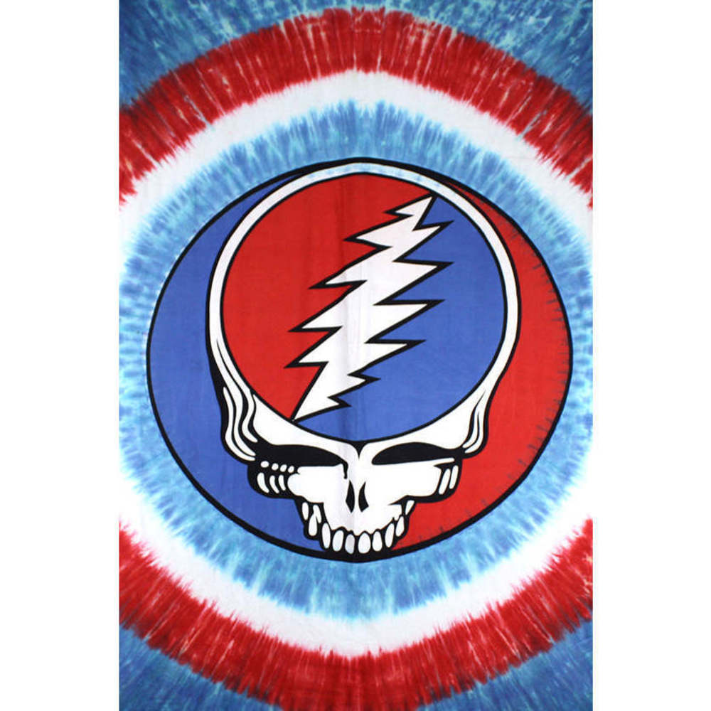 Grateful Dead SYF RWB Tie Dye Tapestry by Sunshine Joy